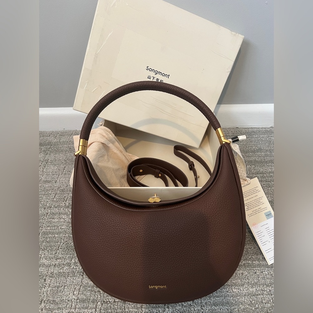 Songmont Luna Bag Chocolate Brown New With Tag and Box
